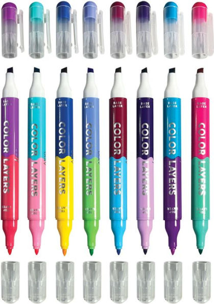 Color Layers Double-Ended Layering Markers (Set of 8 / 16 Colors)