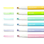 Alternative view 7 of Noted! 2-in-1 Micro Fine Tip Pens & Highlighters - Set of 6