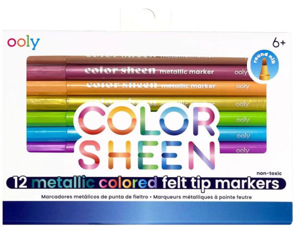 Color Sheen Metallic Markers - Set of 12