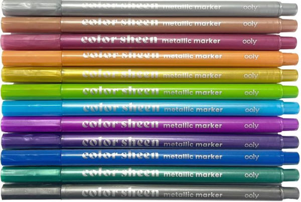 Color Sheen Metallic Markers - Set of 12