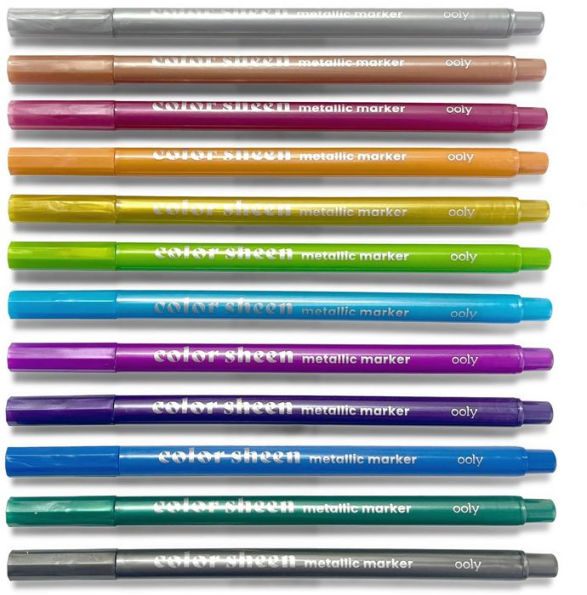 Color Sheen Metallic Markers - Set of 12