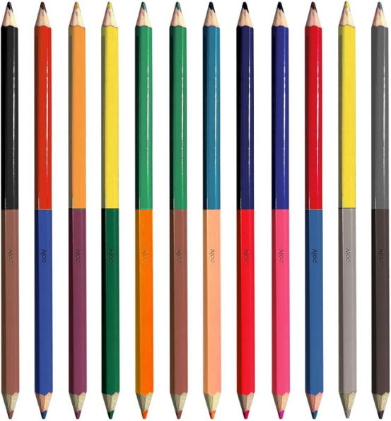 2 Of A Kind Double-Ended Colored Pencils (Set of 12 / 24 Colors) REVAMP
