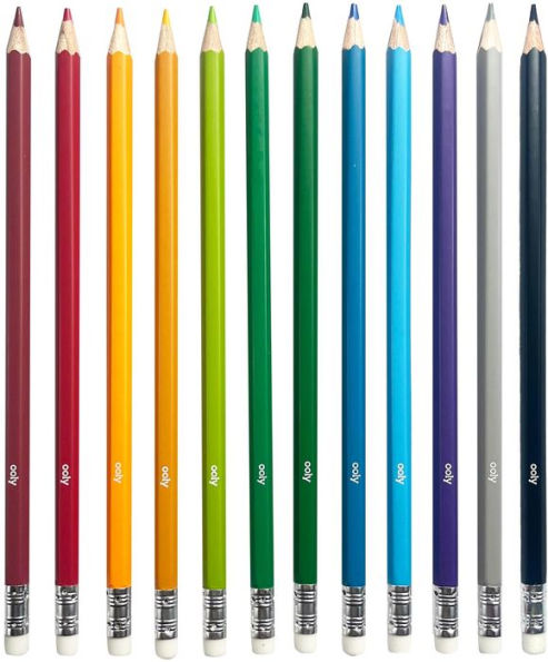 Un-Mistakeables Erasable Colored Pencils - Set of 12