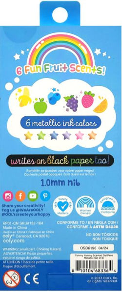 Yummy Yummy Scented Gel Pens - Metallic (Set of 6)