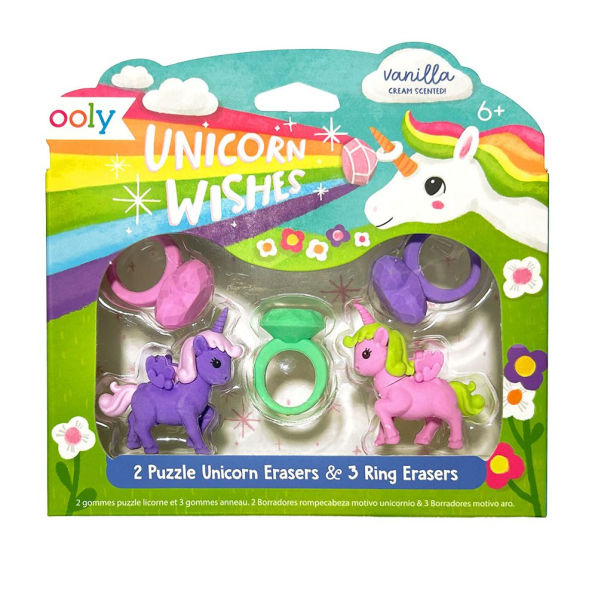 Unicorn Wishes: Scented Erasers (Set of 5)