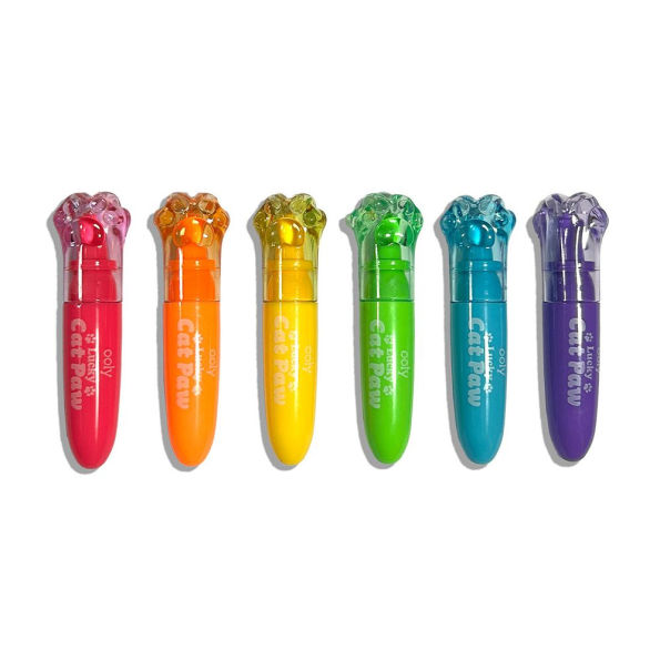 Lucky Cat Paw: Neon Highlighters - Grape Scent (Set of 6)