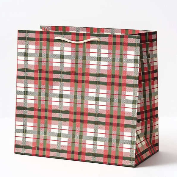 Holiday Plaid Large Gift Bag