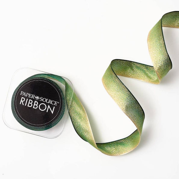 Green & Gold Ombre Ribbon