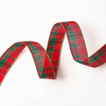 Alternative view 1 of Holiday Plaid Wired Ribbon