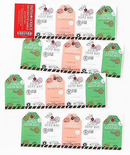 Sleigh Mail Adhesive Labels S/19