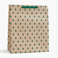 Title: Green Glitter Tree XL Bag