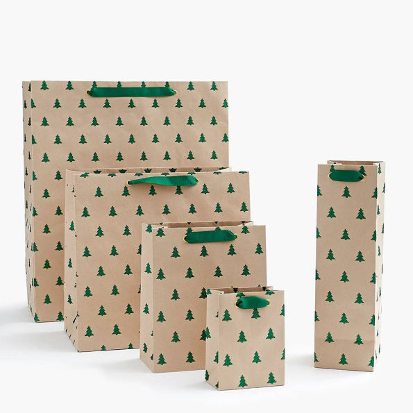 Green Glitter Tree XL Bag