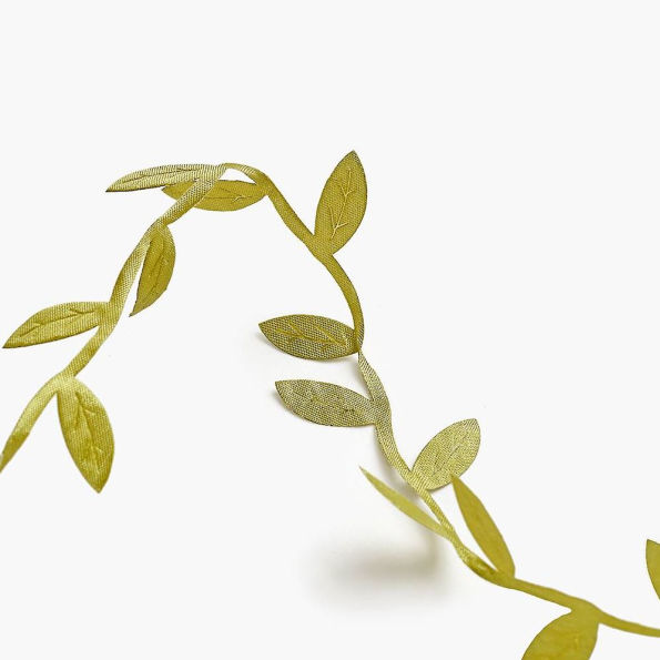 Olive Leaves Decorative Ribbon