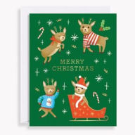 Holiday Boxed Cards Merry Christmas Reindeer S/10