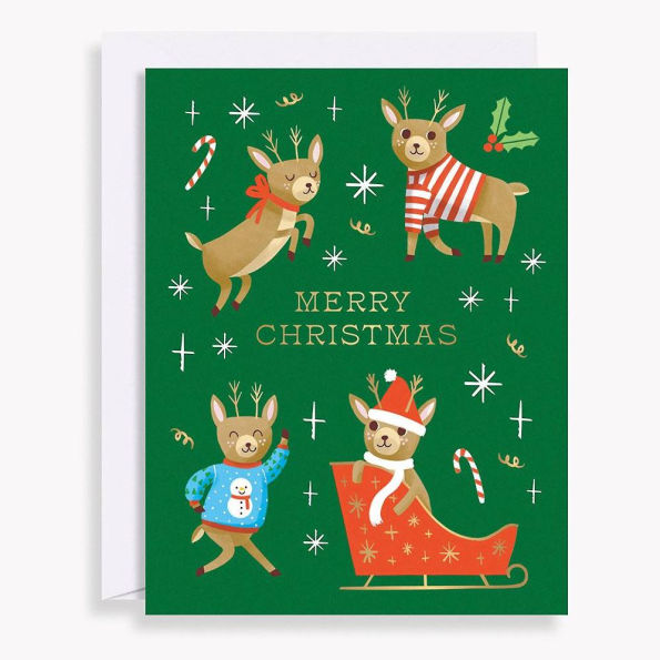 Reindeer Holiday Card Set