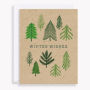 Holiday Boxed Cards Rustic Trees S/10