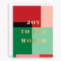 Holiday Boxed Cards Joy to the World Colorblock S/10