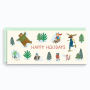 Holiday Boxed Cards Skating Critters Money Card S/10