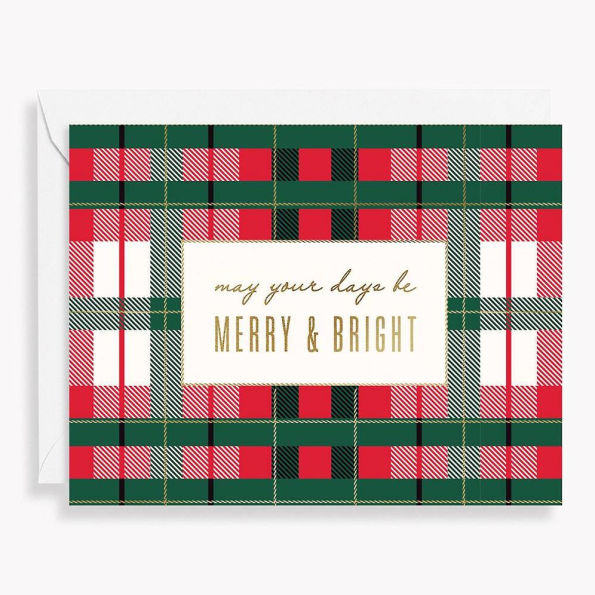 Plaid Merry & Bright Holiday Card Set