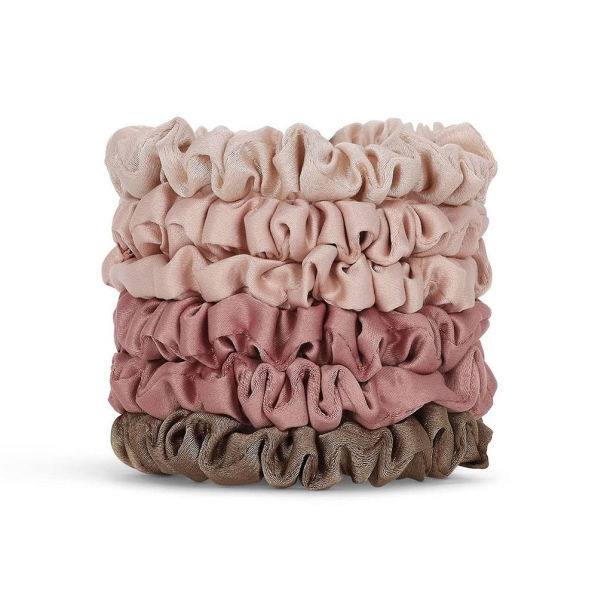 Petite Terracotta Satin Scrunchies