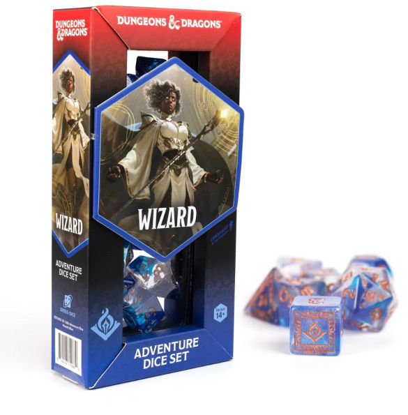 D&D Adventure Dice Set - Wizard Blue