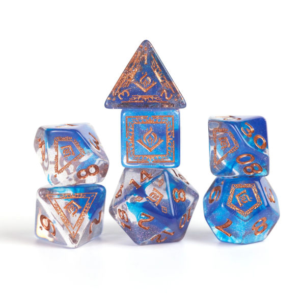 D&D Adventure Dice Set - Wizard Blue