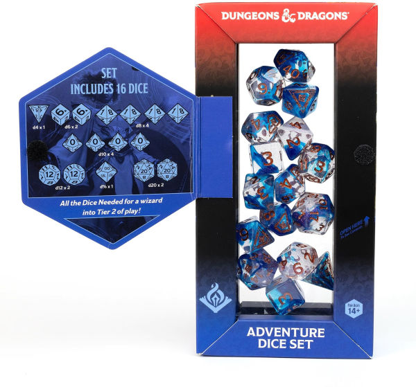 D&D Adventure Dice Set - Wizard Blue