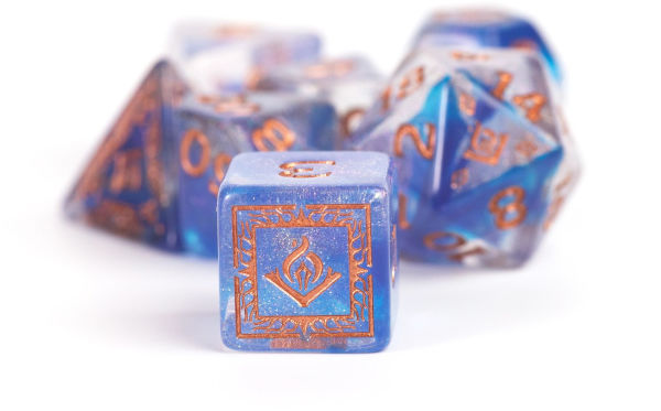 D&D Adventure Dice Set - Wizard Blue