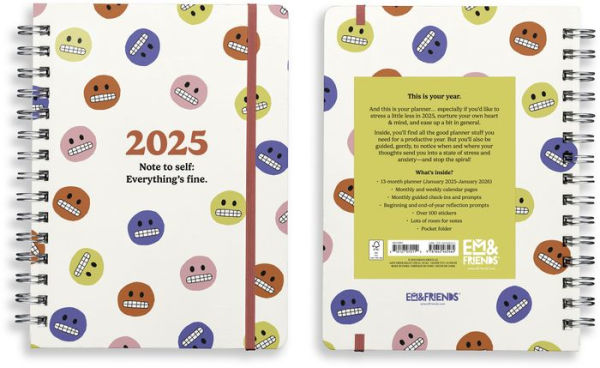 2025 13-month Dated Planner: Everything's Fine