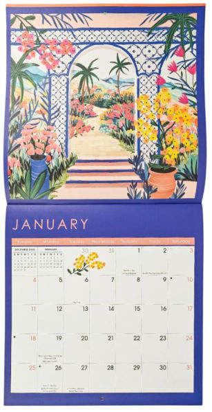 2026 Beautiful Bright Places Wall Calendar