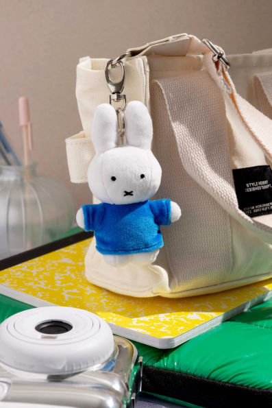 Miffy in Blue Plush Keychain (Standing)