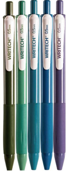 Vintage Cool Gel Pen S/5 - Assorted Ink