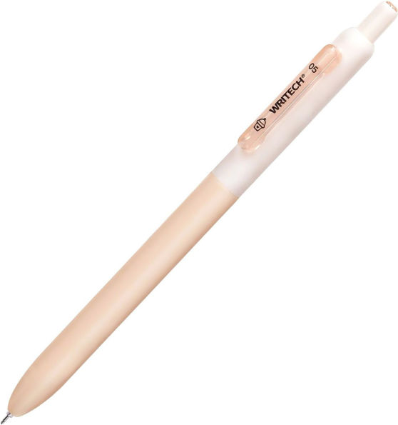 Cute Gel Pen Peach, Black ink 0.5mm Needle Tip