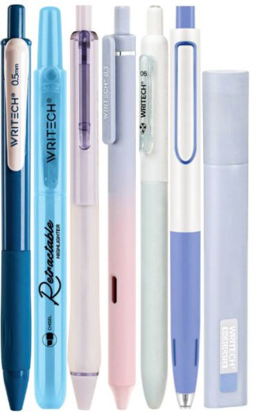 Ocean Mist Mixed Pen Kit S/7 - Assorted Ink