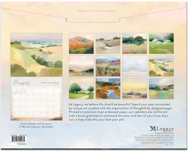 2025 Legacy Hopeful Horizons 12 Month Wall Calendar