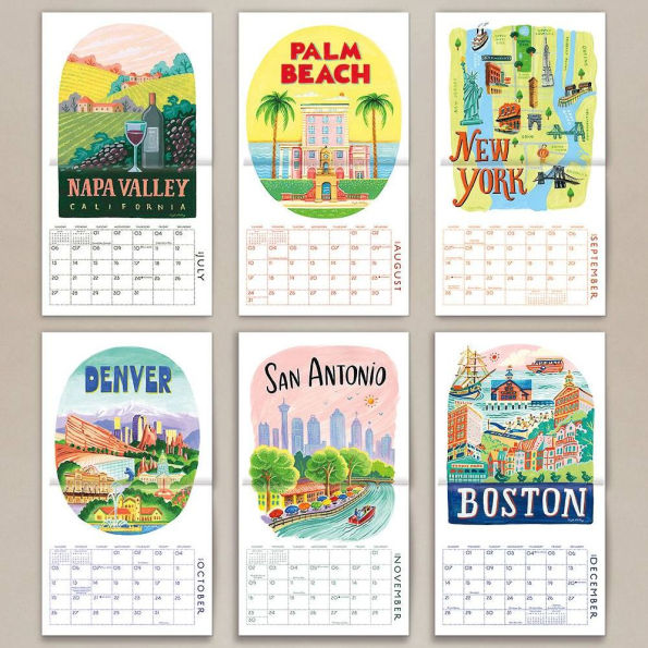 2025 Seedlings US Cities Wall Calendar