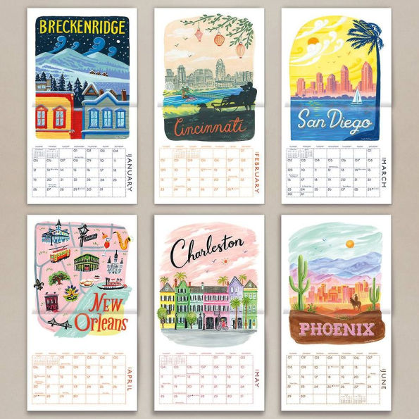 2025 Seedlings US Cities Wall Calendar