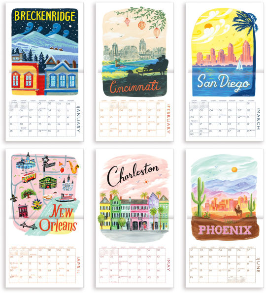 2025 Seedlings US Cities 12 Month Wall Calendar