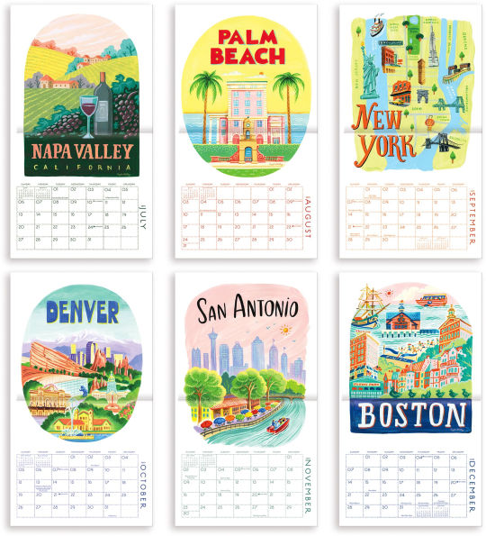 2025 Seedlings US Cities 12 Month Wall Calendar