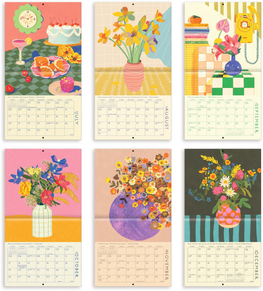 2025 Seedlings Love is Flowers on the Kitchen Table 12 Month Wall Calendar