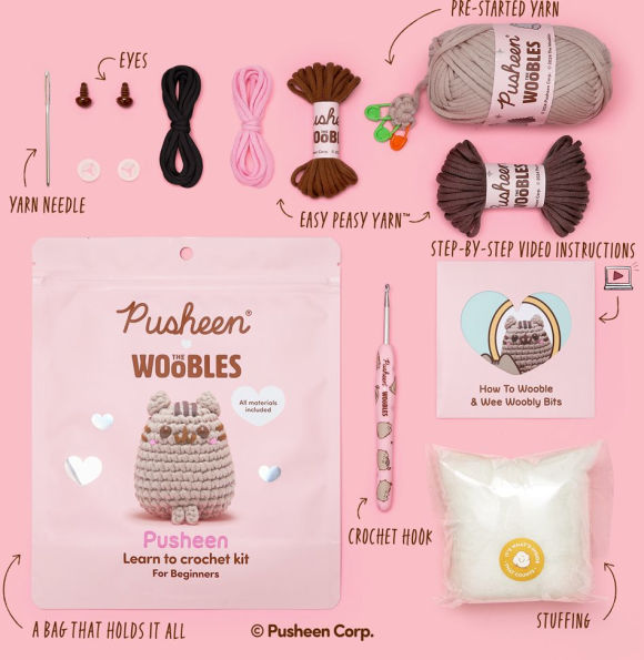 Learn to Crochet Kit - Pusheen