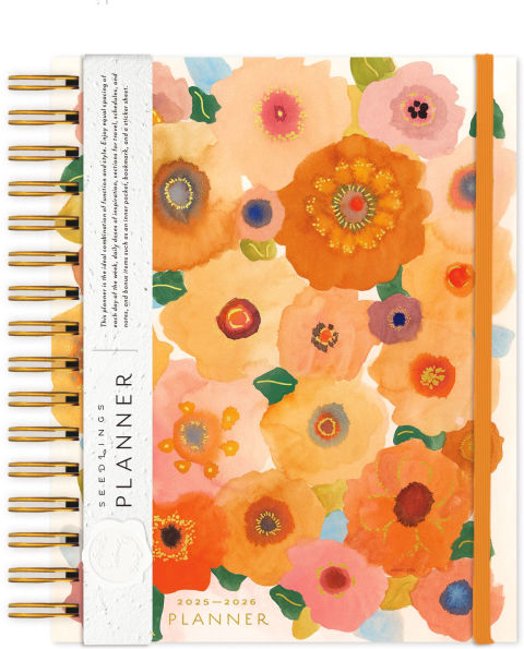 2025-2026 Seedlings Vintage Vibes 17 Month Hardcover Weekly/Monthly Planner