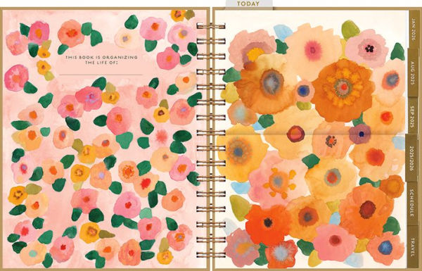 2025-2026 Seedlings Vintage Vibes 17 Month Hardcover Weekly/Monthly Planner