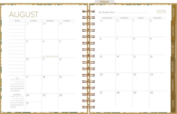 2025-2026 Seedlings Sunnyside Up 17 Month Hardcover Weekly/Monthly Planner