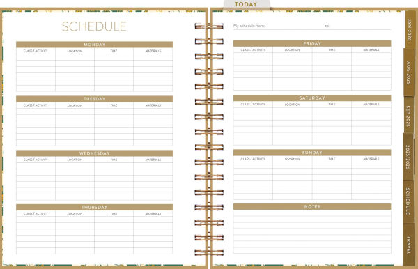 2025-2026 Seedlings Sunnyside Up 17 Month Hardcover Weekly/Monthly Planner