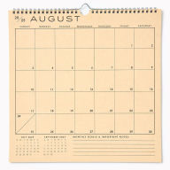 Title: 2025-2026 Paper Source Grid 17 Month Calendar