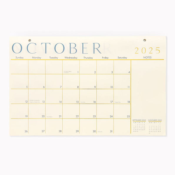 2025-2026 Paper Source Foil 17 Month Blotter Calendar