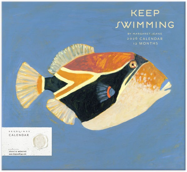 2026 Seedlings Keep Swimming 12 Month Wall Calendar
