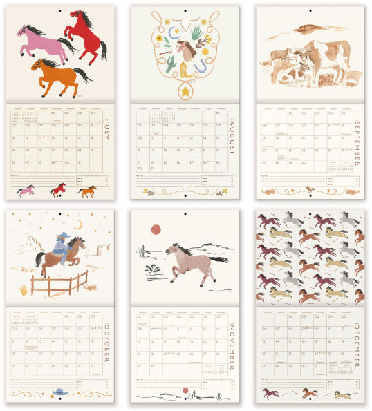 2026 Seedlings The Wild West 12 Month Wall Calendar