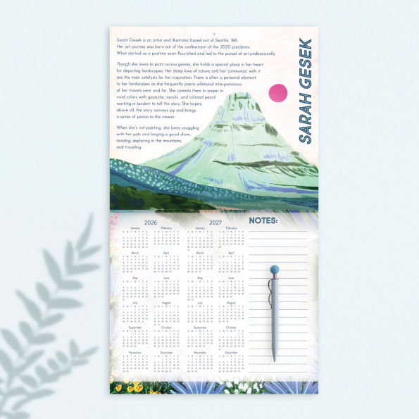 2026 On the Bright Side Explore 12 Month Wall Calendar